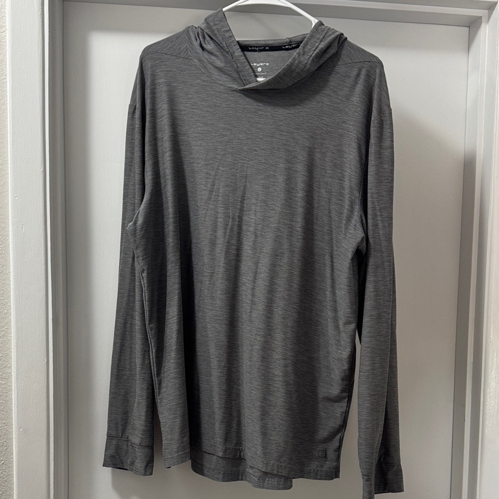 Layer 8 Heather Gray Quick-Dry Long Sleeve